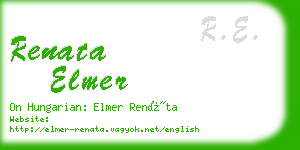 renata elmer business card